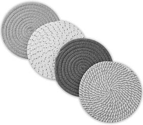Trivets-01 Vicukie Trivets For Hot Dishes 7.3 Inch Resistant Pot Holders Kitchen Gray