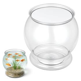 6cp8wklj Vin Beauty 743009 1 Plastic Fish Bowl 38 Oz Decorative Small Mini Fishbowl Round Clear