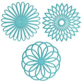 22334 Viwehots Silicone Trivets For Hot Dishespots And Pans Multiuse Pads &heat Resistant Mat