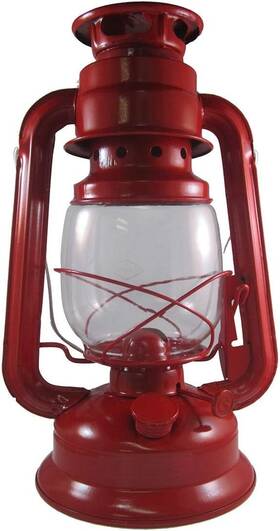 200-30030 Vovo V&o Camper Brass Trim Oil Lantern Red