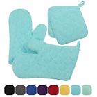 Vystgd17001cp139fba Veeyoo Cotton Potholders Oven Mitts Holder Set Quilted Trivet Mats