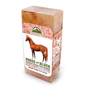 Wbm 818581016439 Himalayan Nature Horse Licking Salt Animal Mineral Brick - 5 Lbs
