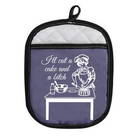 Wcgxko 792323679321 Novelty Baking Gift Heat Resistant Potholder Oven Pads With Pocket I Ll Cut A Ca