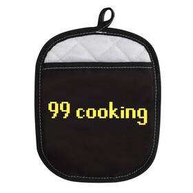 Wcgxko 792323679444 Funny Gamer Gift 99 Cooking Baking Oven Pads Pot Holder With Pocket Gaming