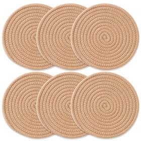 Weyvaj 770887477614 6 Pack Trivets For Hot Dishes 7 Inches Pads Kitchen P