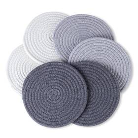 Weyvaj 770887477638 6 Pack Trivets For Hot Dishes 7 Inches Pads Kitchen Pots And Pans