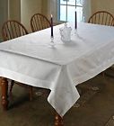 Wh-3 Violet Linen New Dainty Embroidered Design Tablecloth White 70 Round 616418508146