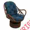 Whb15337879 Blazing Needles Twill Swivel Rocker Cushion New Patio Replacement Chair Indigo 761656042256