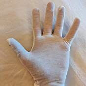 White Cotton Gloves Anezus 6 Pairs Large Cloth For Women D