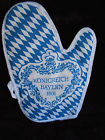 1806-1918 White Oven Mitt Bavaria Blue Kingdom Bayern Konigreich