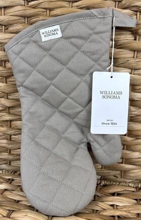 3791561 Williams-sonoma Kitchen Oven Mitt Taupe New