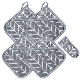 Pads-4 Win Change 614324252269 Heat Resistant Potholders Hot Kitchen Pot Holders Set With