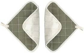 Winco 811642017499 Dual-side Flame Fire-retardant/terry Cloth Pot Holder Square Potholders Heat-r