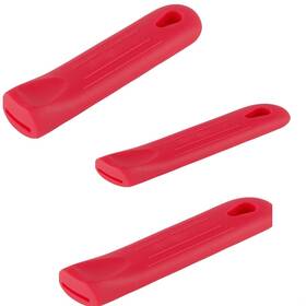 Afp-2hr Winco Bundle Of 3 Red Silicone Handle Sleeves Sized Pot And Skillet Ho