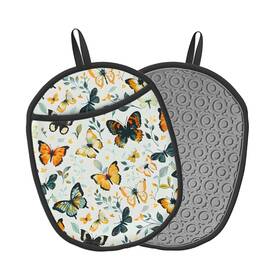 Jss2gdg-700970290 Woaidy Butterfly Silicone Pot Holders Set Of 2 One Size Butterflies Potholders