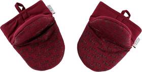 Wolfgang Puck 840147803207 2-pack Magenta Mini Oven Mitts Non-slip Silicone Textured Surface