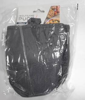 Wolfgang Puck 840147803214 2-pack Gray Mini Oven Mitts Non-slip Silicone Textured Surface
