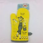 Ww105 Blue Funny Novelty Oven Mitt Not Bossy Yellow Gray Woman