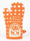 Ww121 Blue Love Cheese Oven Mitt By