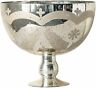 10-1-2 Xm3177 Creative Glass Etched Design Bowl Round Silver