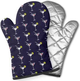 Xtremepads 445009764783 Pairs Of Decorative Oven Mitts Heat Resistant Kitchen Gloves For Cooking Baking