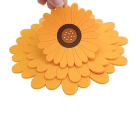 Xufan 598218058003 3 Pcs Antihot Trivet Mat Sunflower Antiheat Pan Antislip Heat Resistant Pla