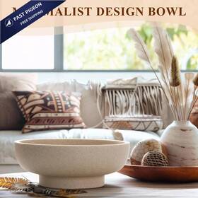 Ymxyjm 762949866672 Large Decorative Bowl Modern Handicraft Resin Bowls For Medium Beige