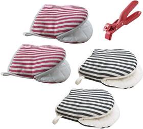 Zwz-1228-003 Yolampan Oven Mitts Heat Resistant Mini Cotton Gloves Black