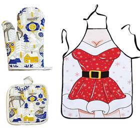 Yoriko 190372941596 Christmas Snowman Oven Mitts And Potholders Bbq Glovesoven Pot Holders