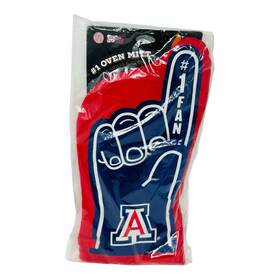 You The Fan 817285025105 Arizona Wildcats Ncaa Red Blue Oven Mitt With Secure Grip And Heat Protection