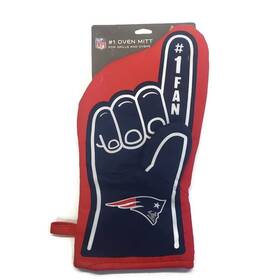 Youthefan 817285023545 Nfl New England Patriots #1 Oven Mitt For Grills And Ovens Bbq Parties Tailgate