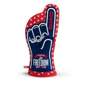 Youthefan 817285025662 Usa Patriotic Oven Mitt 100% Cotton Heat Resistant Bbq Kitchen Glove