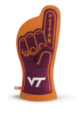 B07dfjhyvm Youthefan Virginia Tech Hokies #1 Ncaa Oven Mitt 13.25 Inch X6.5 - Official Team Kitchen Gear