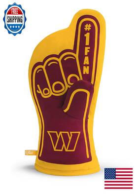 B0f6z1lffq Youthefan Nfl Washington Commanders #1 Oven Mitt - Heat-resistant Cotton