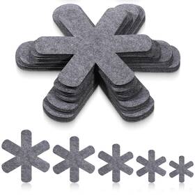 5294zvvx6099 Yuanan 40 Pcs Pot Pan Protectors 5 Sizes Nonslip Separators Scratchresistant Grey