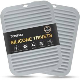 Y-9x12-silicone Yunlihua 9 Inch X12 Large Silicone Trivets For Hot Pots And Pans Dishes 2 Heat