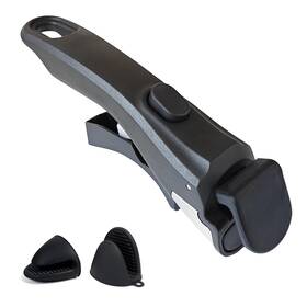 Ph01 Yunlnny Removable Handle Detachable Pot Handles With 2 Pcs Silicone Oven Mitts Heat