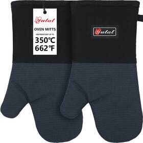 Yutat 446174251086 Oven Gloves Mitts Heat Resistant 550 Degrees - Made With Quilted Lining