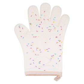 Zaplyte 634149209217 Silicone Oven Mitts Heat Resistant Rubber Gloves Candy White