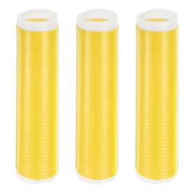 Zaplyte 636939636289 3pcs Silicone Pan Handle Sleeve Heat Resistant Potholder Cover Yellow L