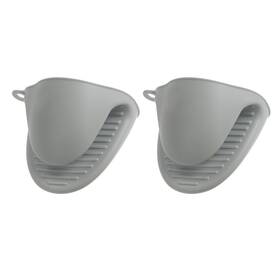 Zaplyte 655692528495 2 Pack Silicone Pot Holders Cooking Pinch Grips 110mm 43g Gray