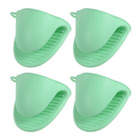 Zaplyte 655692528563 Silicone Pot Holders - 4 Pack Cooking Pinch Grips 110-mm 43g Light Green