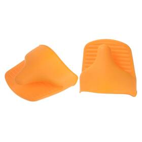 Zaplyte 703820074922 2pcs Silicone Oven Gloves Pot Holder Mitts Orange