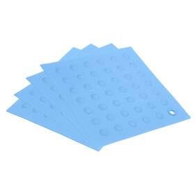 Zaplyte 745065683323 4pcs Silicone Pot Holder Trivet Mat Hot Pads Non-slip Heat Resistant-sky Blue