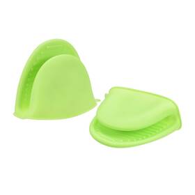 Zaplyte 782685622806 Mini Oven Mitt Pot Holder Heat Resistant Pinch Covers Gloves Green 4pcs
