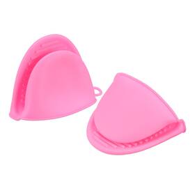Zaplyte 782685622936 Mini Oven Mitt Pot Holder Heat Resistant Pinch Covers Gloves Pink 2pcs