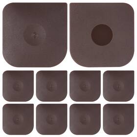 Zhayao 754022220570 10-pack Pan Scraper And Dish Tool Set Durable Polycarbonate