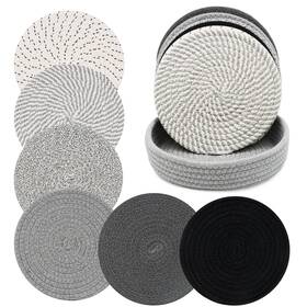 Jc-cj020 Zocone 8 Inch Trivets For Hot Dishes 6 Pcs Heat Resistant Pads Thick Lar