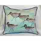 Zp269 Betsy Drake Sandpipers Extra Large 20 X 24 Indoor Outdoor Zippered Pillow 602003443411