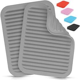 Zulay 2 Pack 9inchx12inch Silicone Trivets For Hot Pots And Pans Multi-purpose